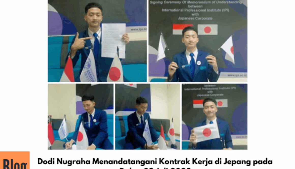 Dodi Nugraha Menandatangani Kontrak Kerja di Jepang pada Rabu, 09 Juli 2025