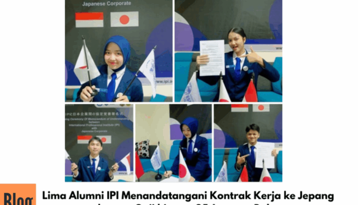 Lima Alumni IPI Menandatangani Kontrak Kerja ke Jepang dengan Gaji hingga 25 Juta per Bulan