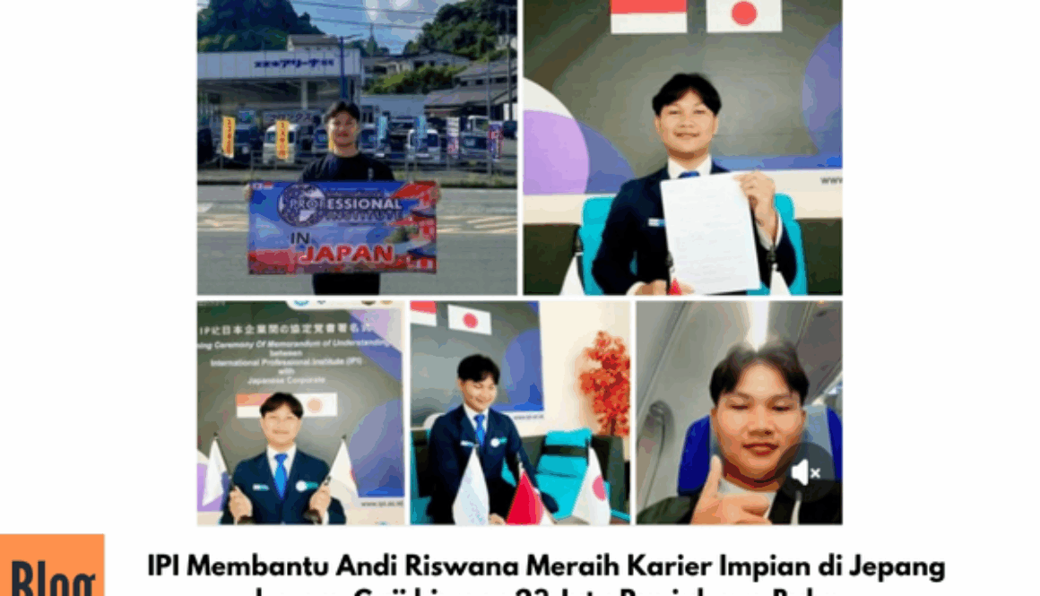 IPI Membantu Andi Riswana Meraih Karier Impian di Jepang dengan Gaji hingga 23 Juta Rupiah per Bulan