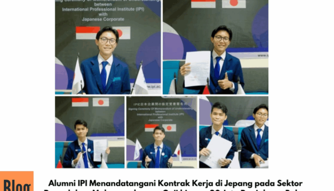 Alumni IPI Menandatangani Kontrak Kerja di Jepang pada Sektor Pengolahan Makanan dengan Gaji hingga 20 Juta Rupiah per Bulan