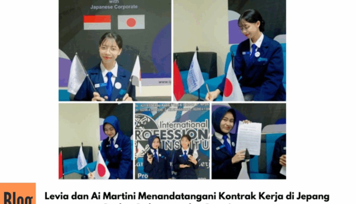 Levia dan Ai Martini Menandatangani Kontrak Kerja di Jepang Berkat Dukungan dan Doa Orangtua