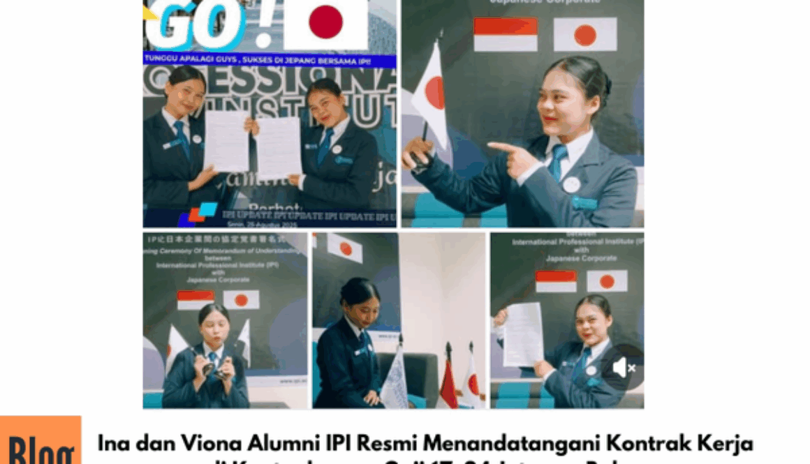 Ina dan Viona Alumni IPI Resmi Menandatangani Kontrak Kerja di Kyoto dengan Gaji 17–24 Juta per Bulan