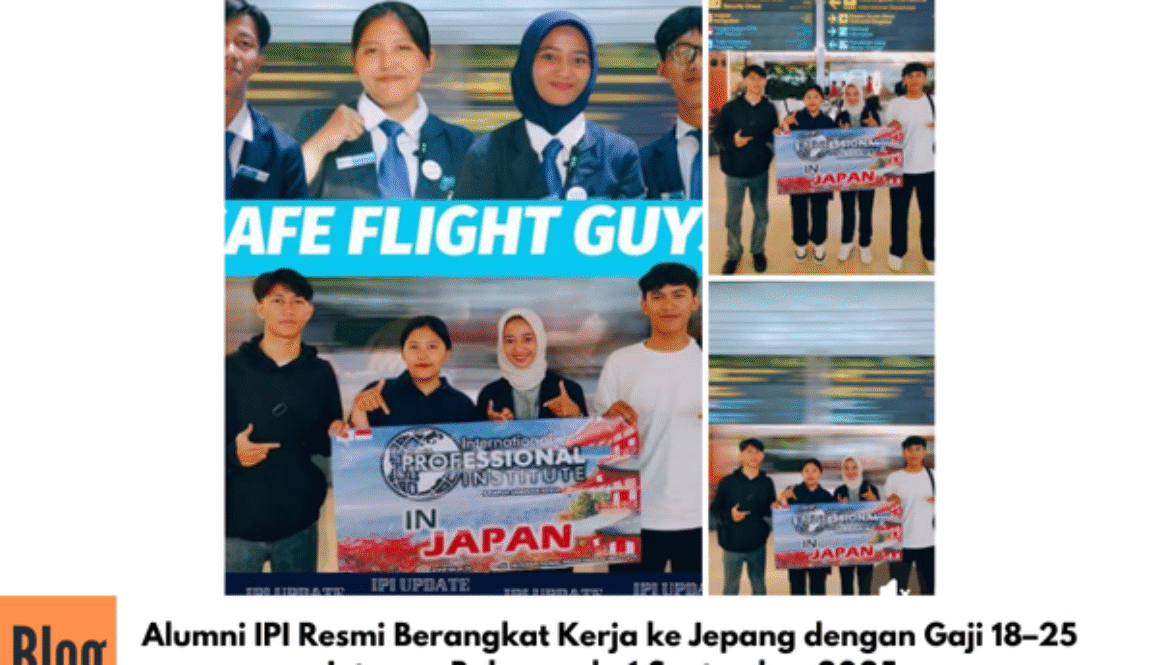 Alumni IPI Resmi Berangkat Kerja ke Jepang dengan Gaji 18–25 Juta per Bulan pada 1 September 2025