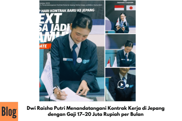 Dwi Raisha Putri Menandatangani Kontrak Kerja di Jepang dengan Gaji 17–20 Juta Rupiah per Bulan