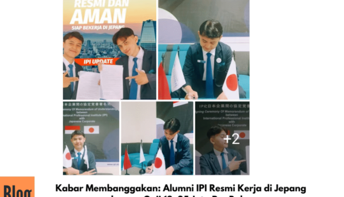 Kabar Membanggakan: Alumni IPI Resmi Kerja di Jepang dengan Gaji 18–25 Juta Per Bulan
