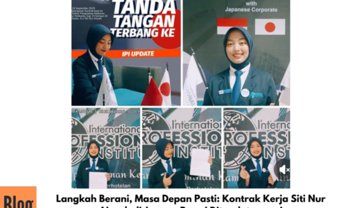 Langkah Berani, Masa Depan Pasti: Kontrak Kerja Siti Nur Aisyah di Jepang Resmi Ditandatangani