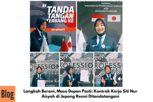 Langkah Berani, Masa Depan Pasti: Kontrak Kerja Siti Nur Aisyah di Jepang Resmi Ditandatangani