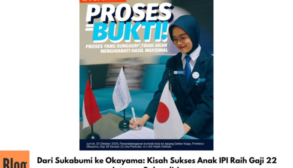 Dari Sukabumi ke Okayama: Kisah Sukses Anak IPI Raih Gaji 22 Juta per Bulan di Jepang