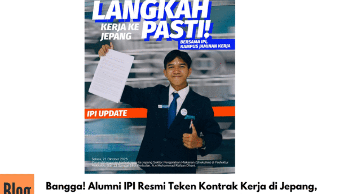 Bangga! Alumni IPI Resmi Teken Kontrak Kerja di Jepang, Bukti Pendidikan Berkualitas dari Sukabumi