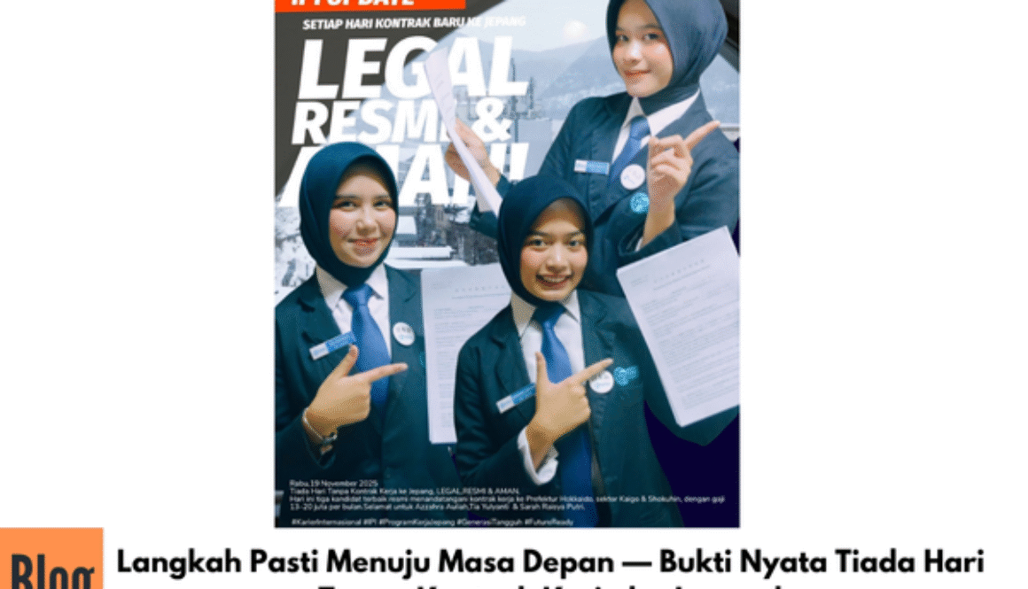 Langkah Pasti Menuju Masa Depan — Bukti Nyata Tiada Hari Tanpa Kontrak Kerja ke Jepang!