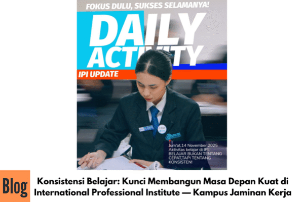 Konsistensi Belajar: Kunci Membangun Masa Depan Kuat di International Professional Institute — Kampus Jaminan Kerja