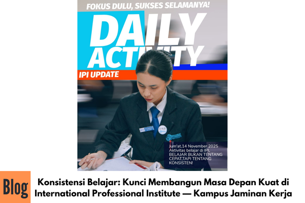 Konsistensi Belajar: Kunci Membangun Masa Depan Kuat di International Professional Institute — Kampus Jaminan Kerja