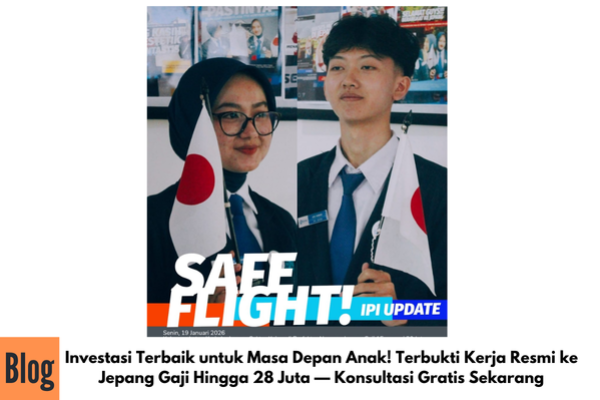 Investasi Terbaik untuk Masa Depan Anak! Terbukti Kerja Resmi ke Jepang Gaji Hingga 28 Juta — Konsultasi Gratis Sekarang