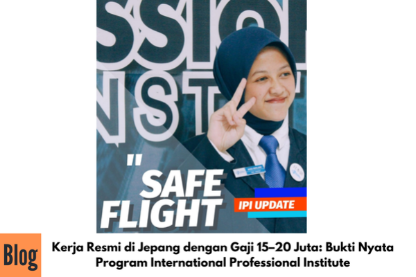 Kerja Resmi di Jepang dengan Gaji 15–20 Juta: Bukti Nyata Program International Professional Institute