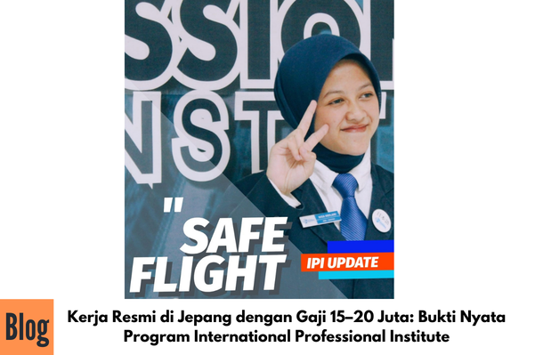 Kerja Resmi di Jepang dengan Gaji 15–20 Juta: Bukti Nyata Program International Professional Institute