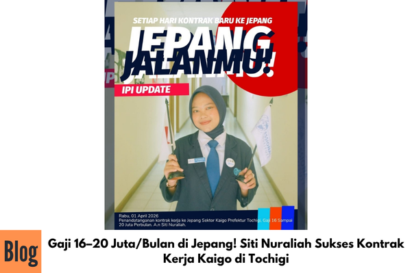 Gaji 16–20 Juta/Bulan di Jepang! Siti Nuraliah Sukses Kontrak Kerja Kaigo di Tochigi