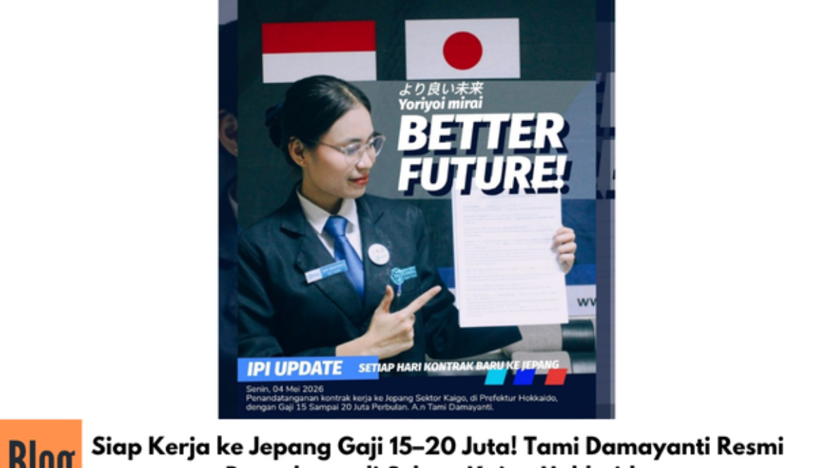 Siap Kerja ke Jepang Gaji 15–20 Juta! Tami Damayanti Resmi Bergabung di Sektor Kaigo Hokkaido