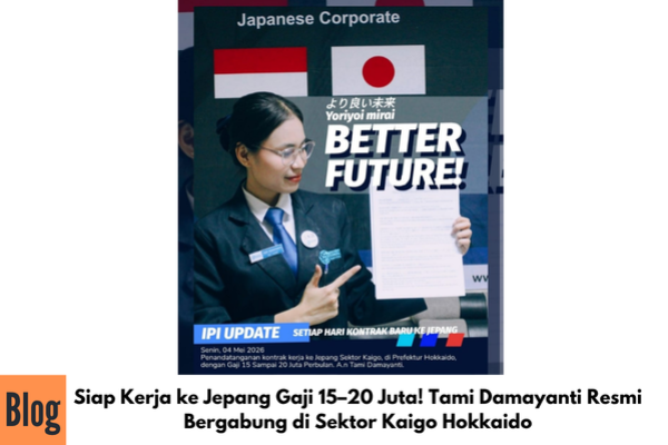 Siap Kerja ke Jepang Gaji 15–20 Juta! Tami Damayanti Resmi Bergabung di Sektor Kaigo Hokkaido