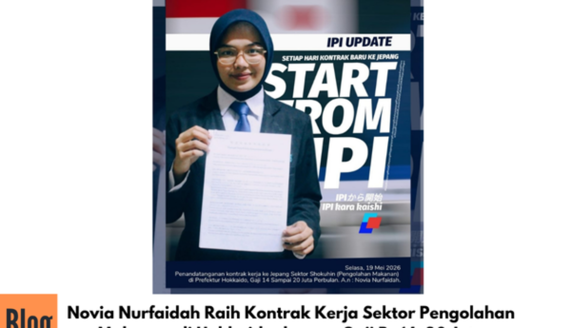 Siap Berangkat ke Jepang! Novia Nurfaidah Raih Kontrak Kerja Sektor Pengolahan Makanan di Hokkaido dengan Gaji Rp14–20 Juta