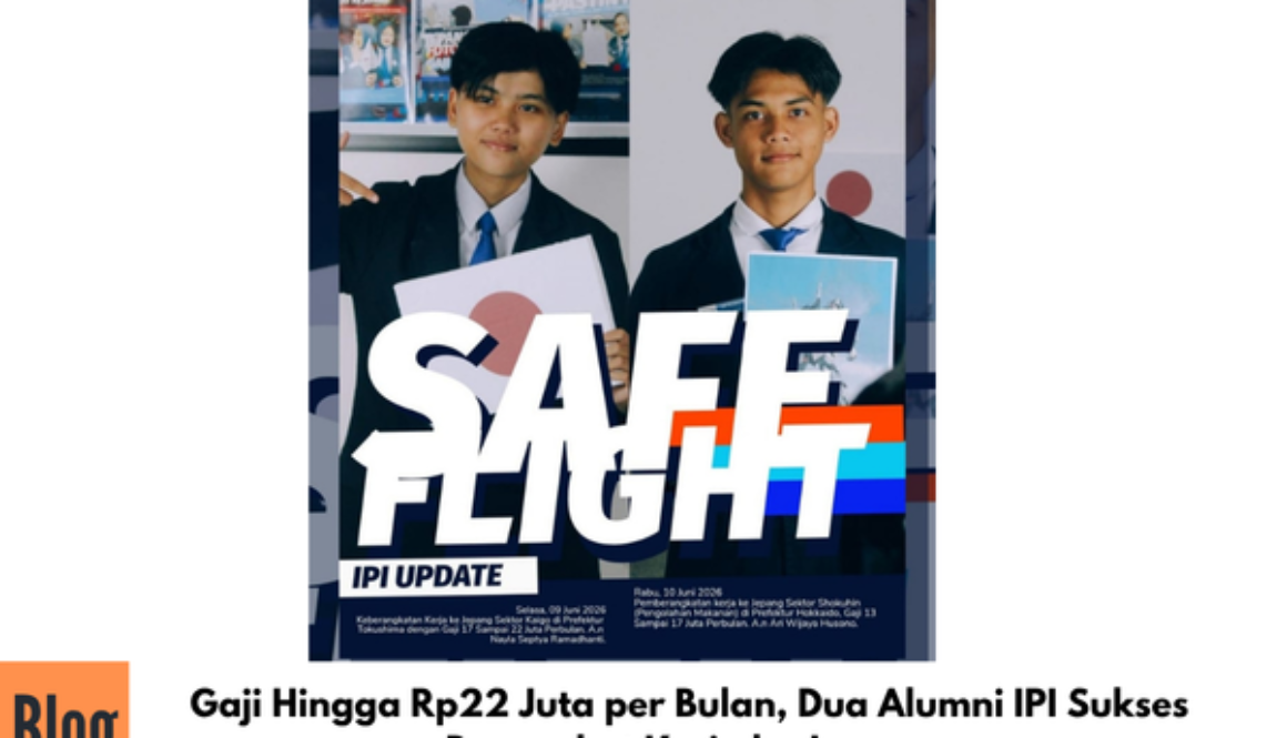 Gaji Hingga Rp22 Juta per Bulan, Dua Alumni IPI Sukses Berangkat Kerja ke Jepang