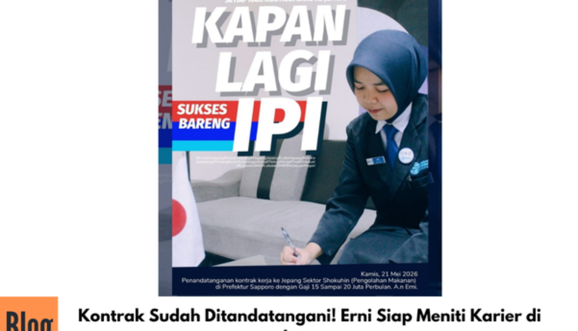 Kontrak Kerja Sudah Ditandatangani! Erni Siap Meniti Karier di Jepang