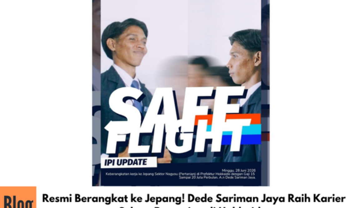 Resmi Berangkat ke Jepang! Dede Sariman Jaya Raih Karier Sektor Pertanian di Hokkaido