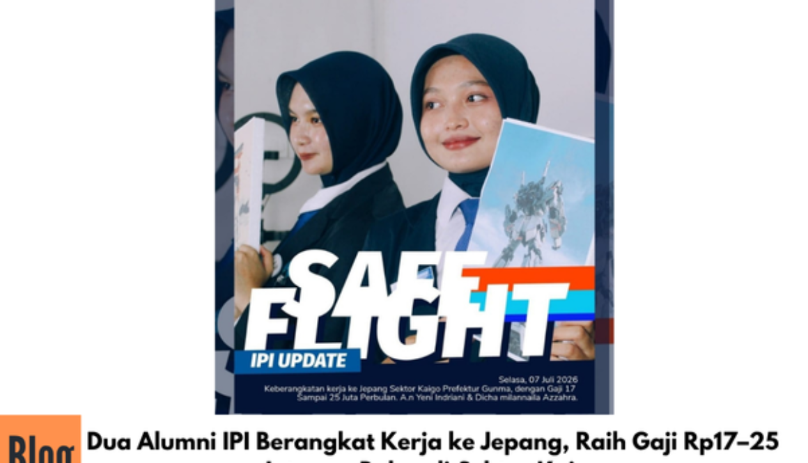 Dua Alumni IPI Berangkat Kerja ke Jepang, Raih Gaji Rp17–25 Juta per Bulan di Sektor Kaigo