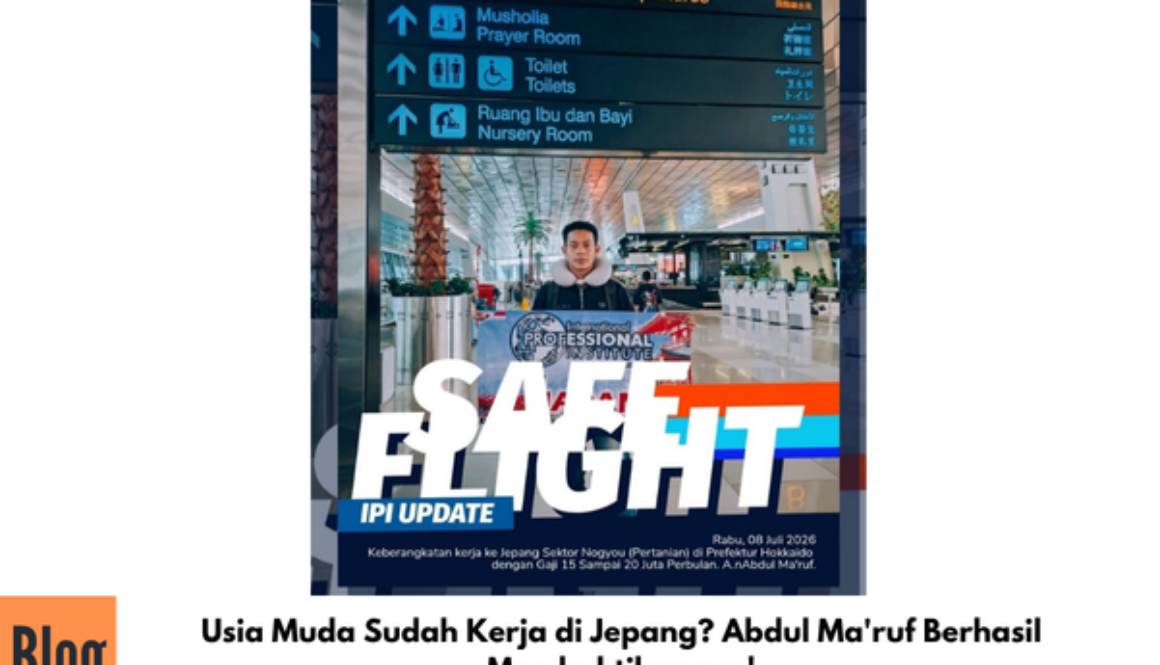 Usia Muda Sudah Kerja di Jepang? Abdul Ma'ruf Berhasil Membuktikannya!