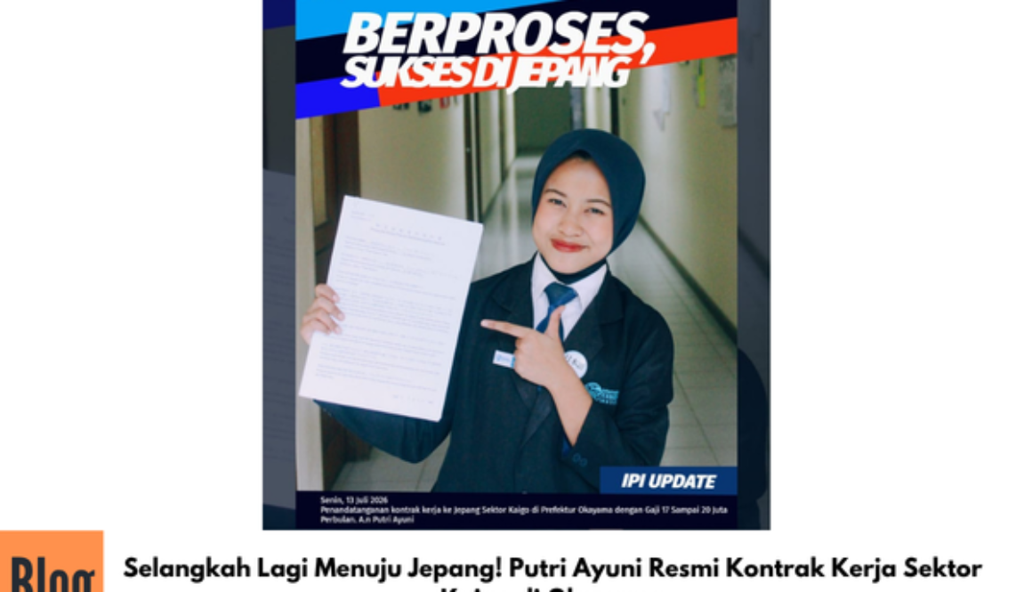 Selangkah Lagi Menuju Jepang! Putri Ayuni Resmi Kontrak Kerja Sektor Kaigo di Okayama