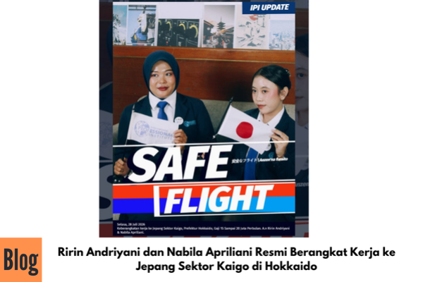 Ririn Andriyani dan Nabila Apriliani Resmi Berangkat Kerja ke Jepang Sektor Kaigo di Hokkaido
