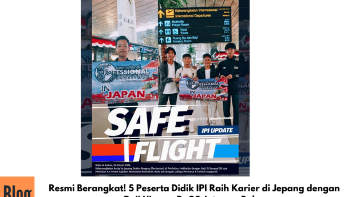 Resmi Berangkat! 5 Peserta Didik IPI Raih Karier di Jepang dengan Gaji Hingga Rp20 Juta per Bulan