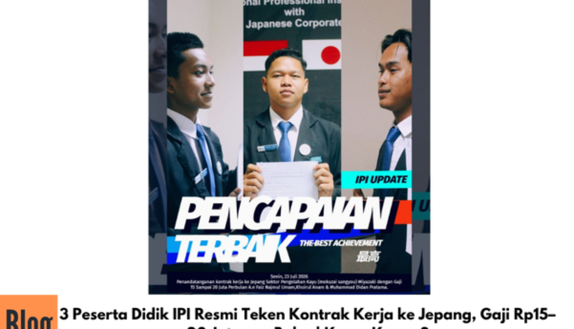 Kontrak Kerja ke Jepang, Gaji Rp15–20 Juta per Bulan! Kamu Kapan?