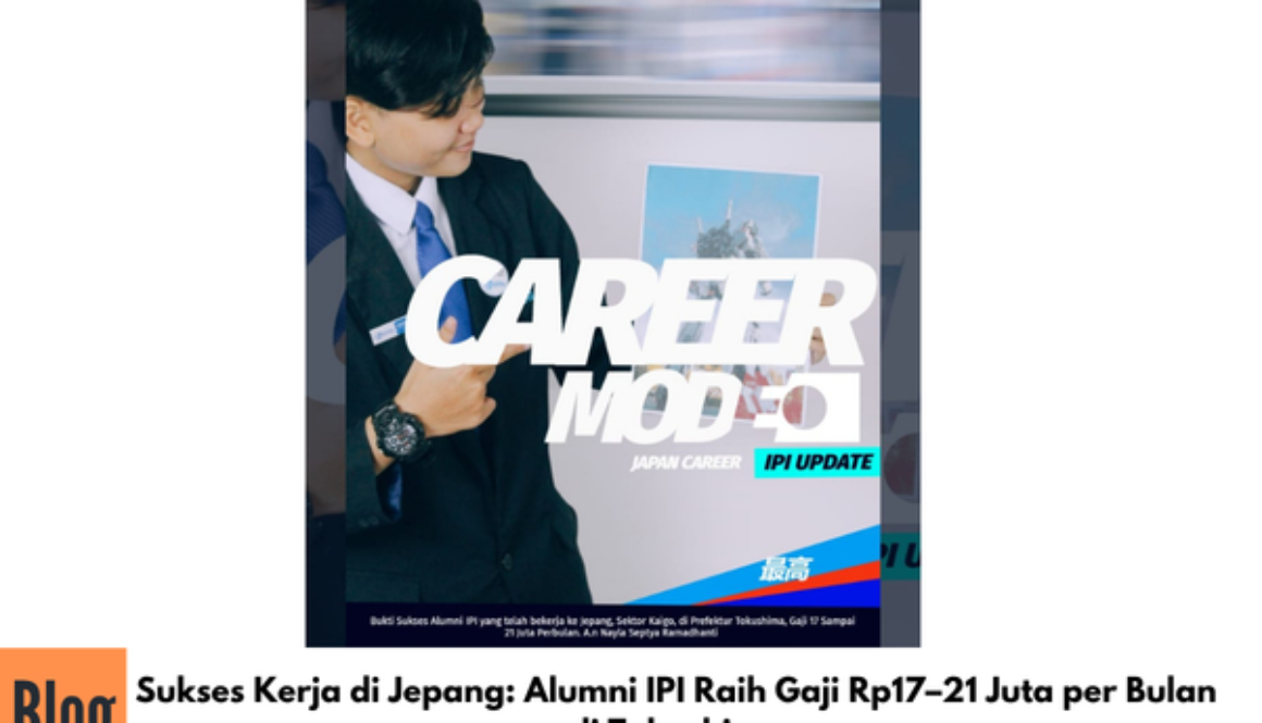 Sukses Kerja di Jepang: Alumni IPI Raih Gaji Rp17–21 Juta per Bulan di Tokushima