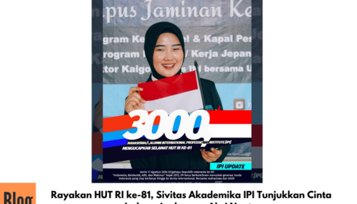 Rayakan HUT RI ke-81, Sivitas Akademika IPI Tunjukkan Cinta Indonesia dengan Aksi Nyata
